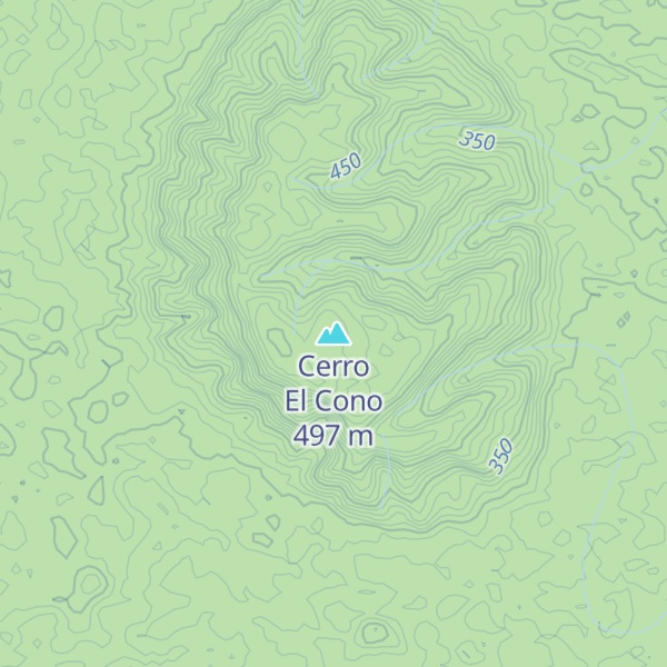 Map of Cerro El Cono