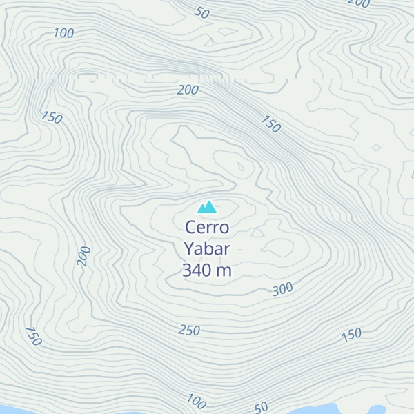 Map of Cerro Yabar