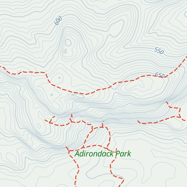Map of Potter Mountains