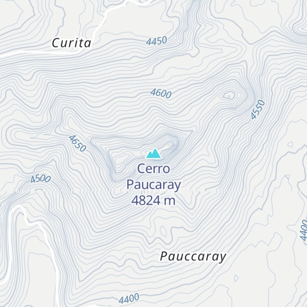 Map of Cerro Paucaray