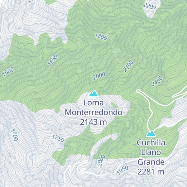 Map of Loma Monterredondo
