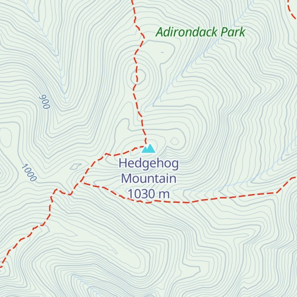 Map of Hedgehog Mountain