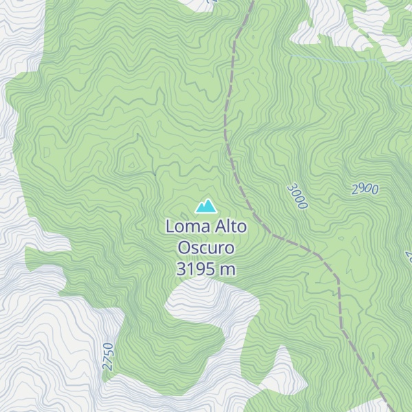 Map of Loma Alto Oscuro