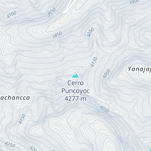 Map of Cerro Puncoyoc