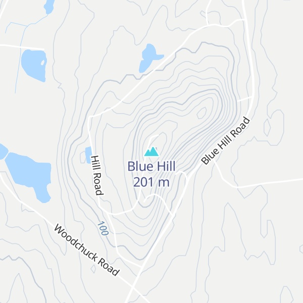 Map of Blue Hill