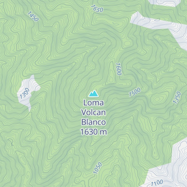 Map of Loma Volcan Blanco