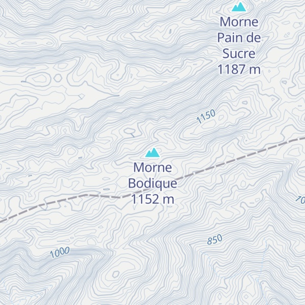 Map of Morne Bodique