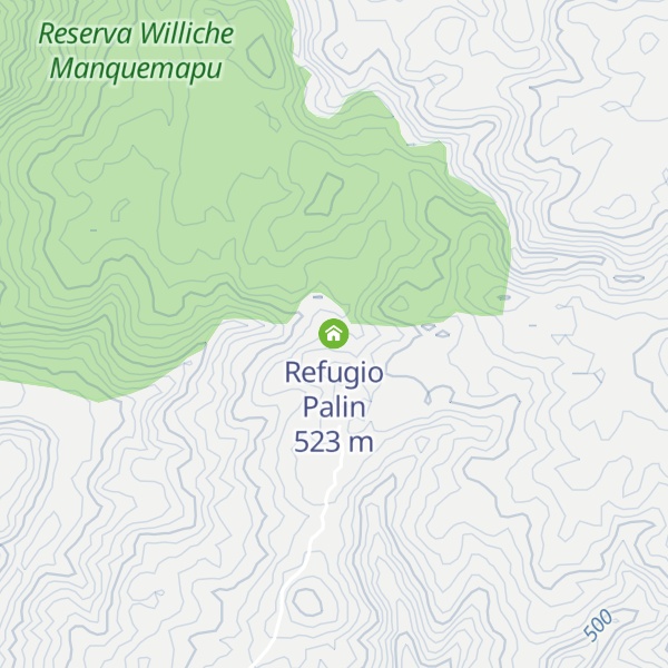 Map of Refugio Palin