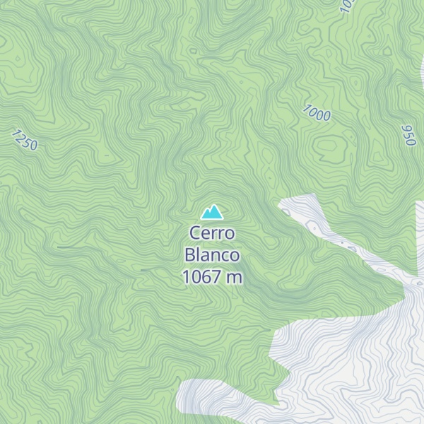 Map of Cerro Blanco