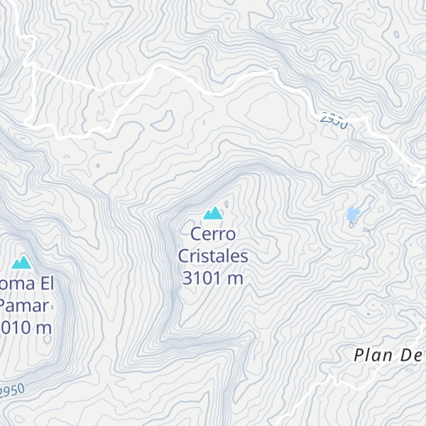 Map of Cerro Cristales