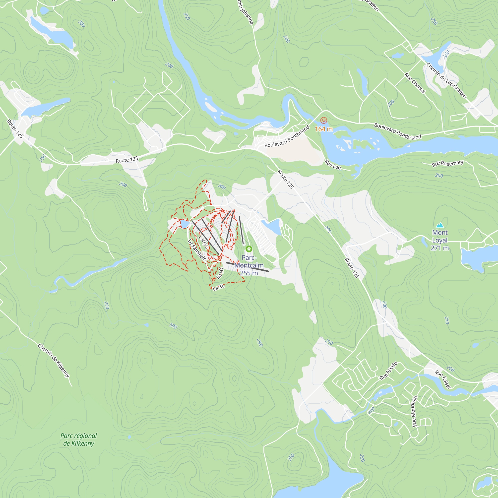 Parc-Montcalm map