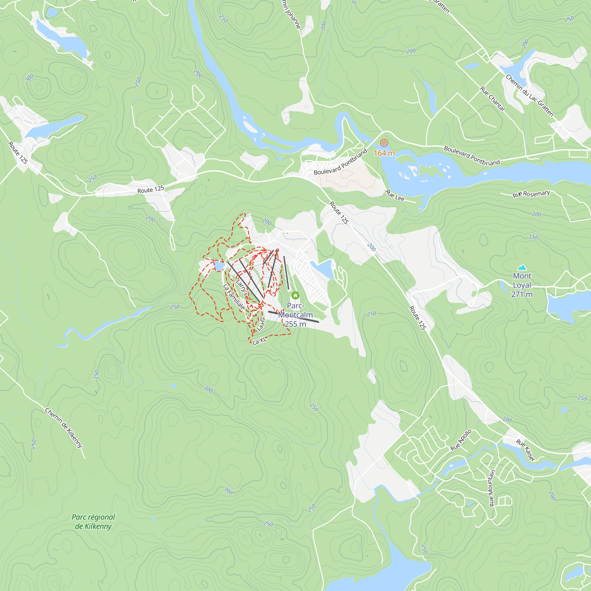 Parc-Montcalm map