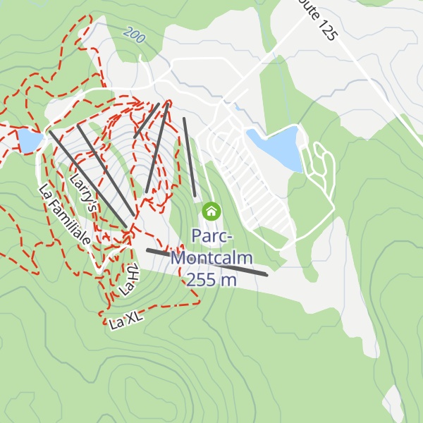 Map of Parc-Montcalm