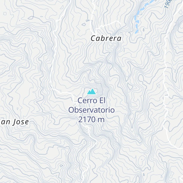 Map of Cerro El Observatorio