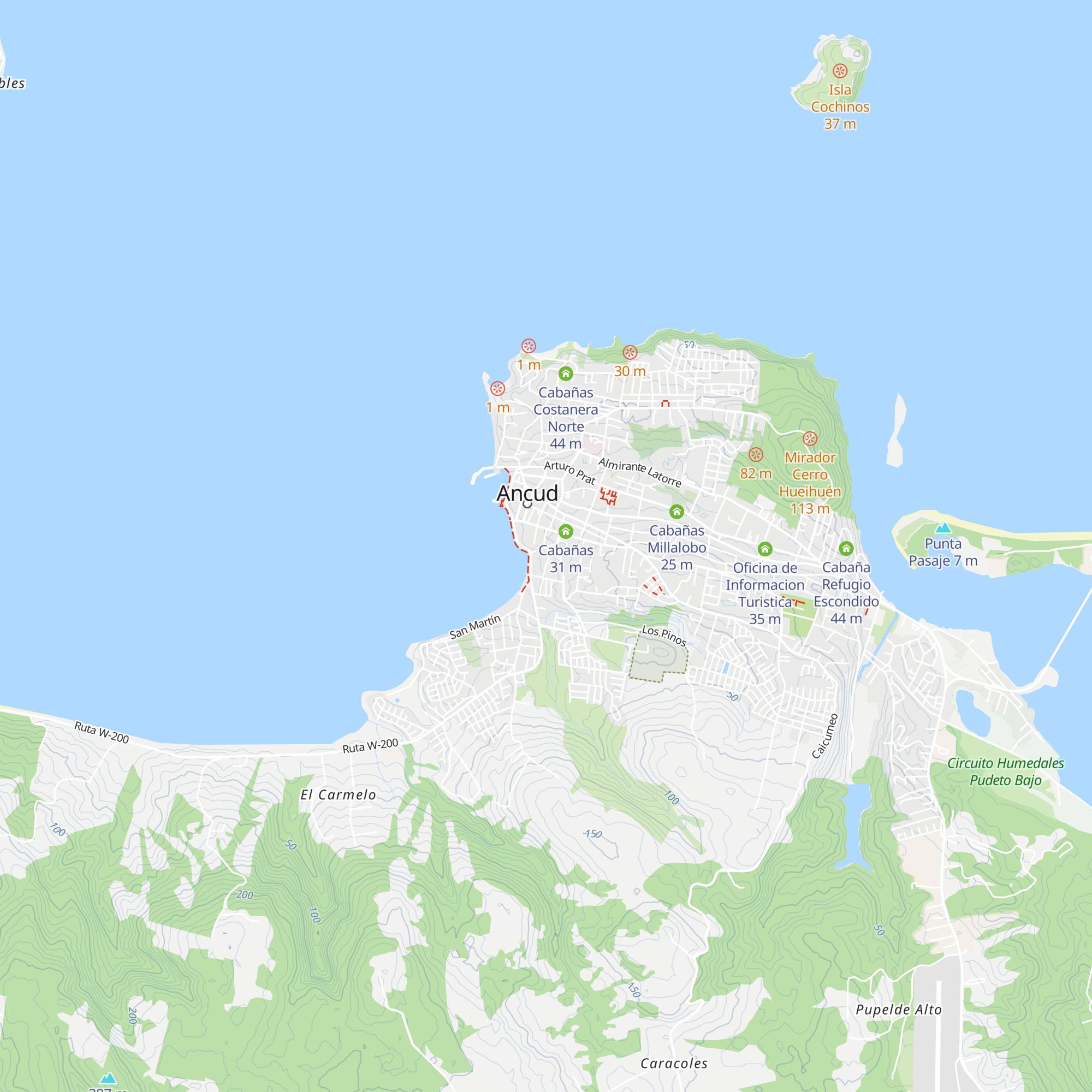 Cabaña Marroca map