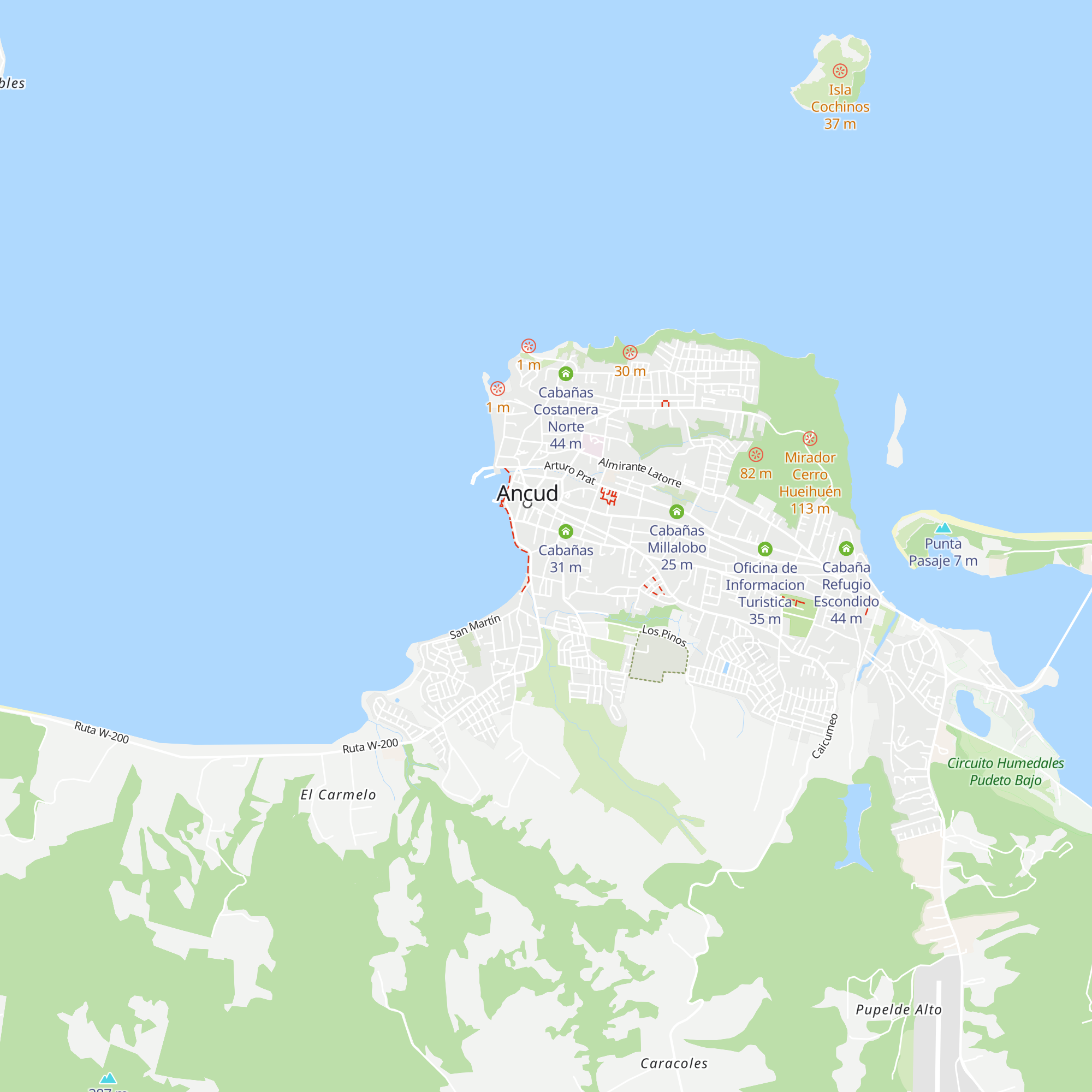 Cabaña Marroca map