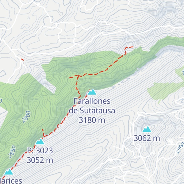 Map of Farallones de Sutatausa