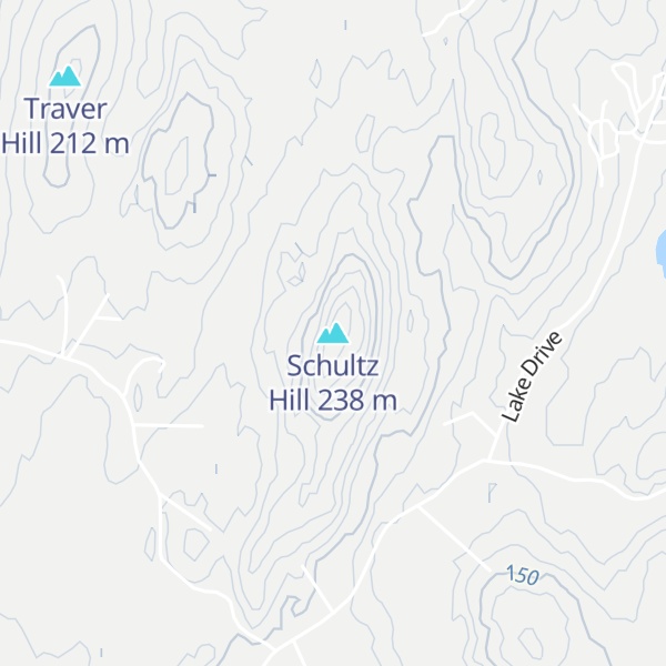 Map of Schultz Hill