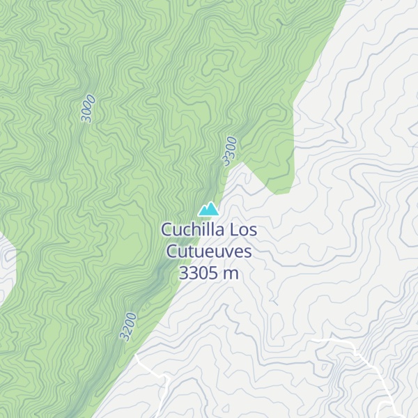 Map of Cuchilla Los Cutueuves