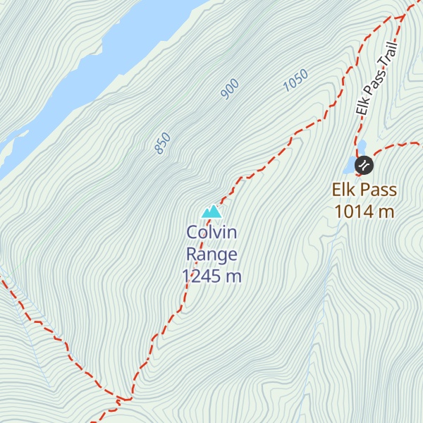 Map of Colvin Range