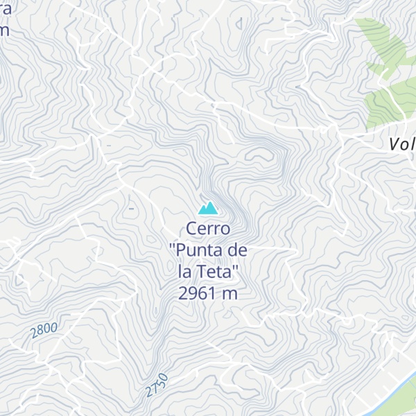 Map of Cerro "Punta de la Teta"