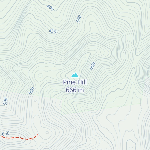 Map of Pine Hill