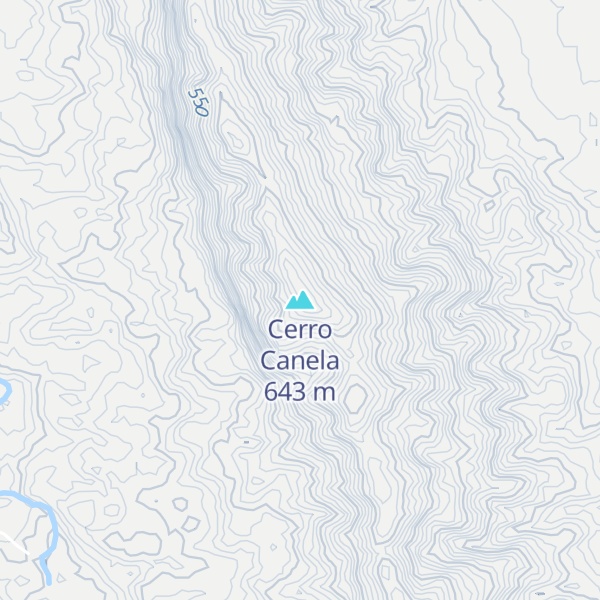 Map of Cerro Canela
