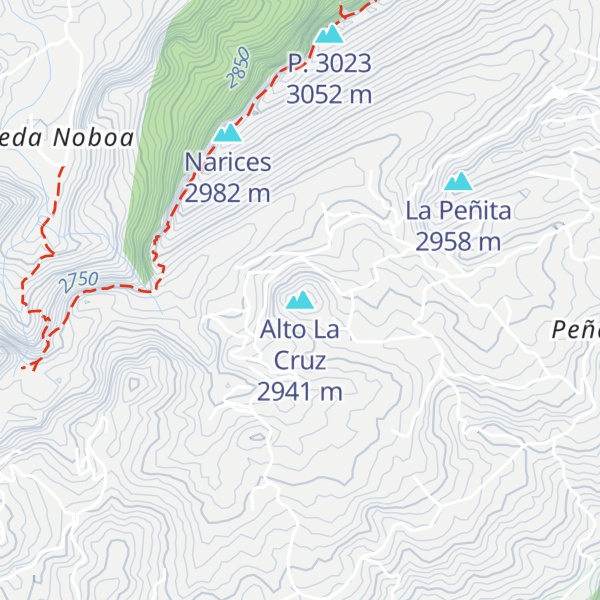 Map of Alto La Cruz