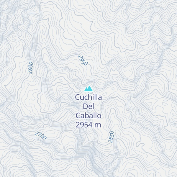 Map of Cuchilla Del Caballo