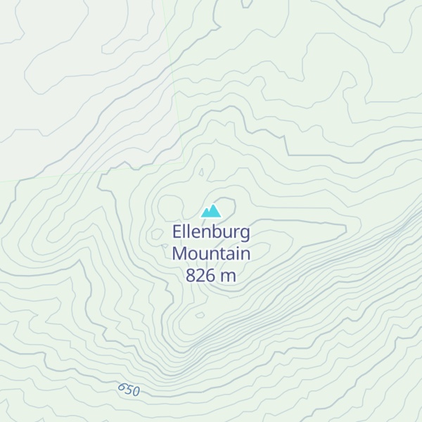 Map of Ellenburg Mountain