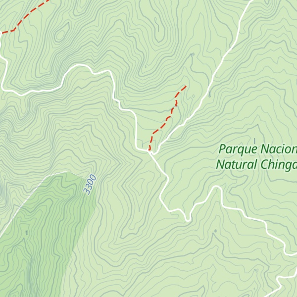 Map of Piedras Gordas - PNN Chingaza