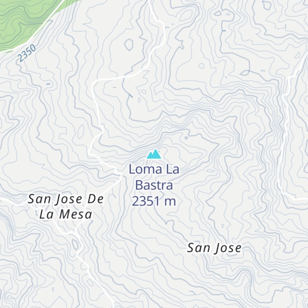 Map of Loma La Bastra