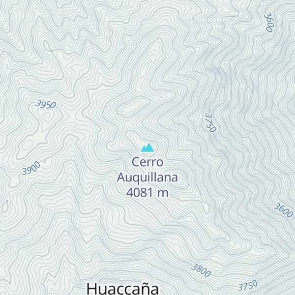 Map of Cerro Auquillana