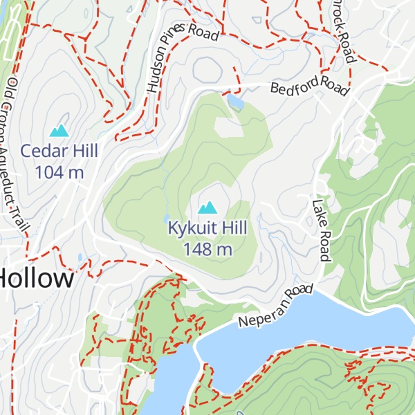 Map of Kykuit Hill
