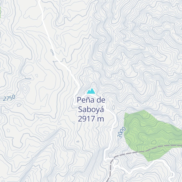 Map of Peña de Saboyá