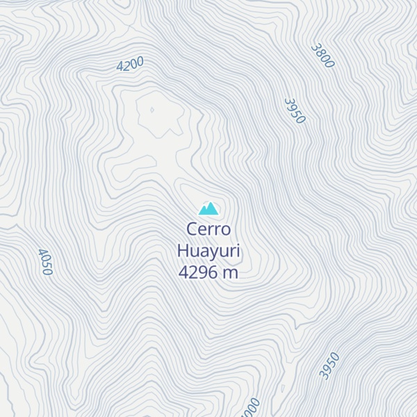 Map of Cerro Huayuri