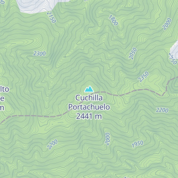 Map of Cuchilla Portachuelo