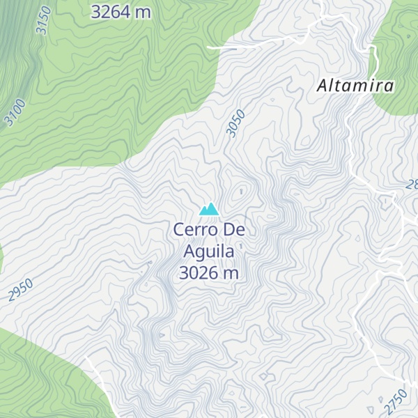 Map of Cerro De Aguila
