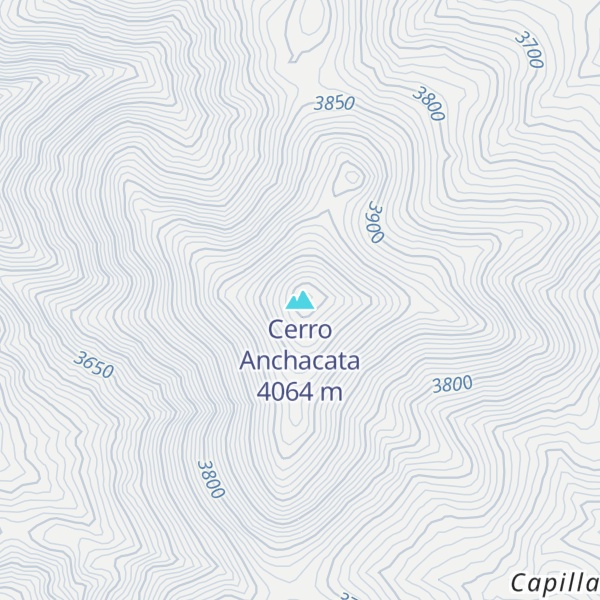 Map of Cerro Anchacata