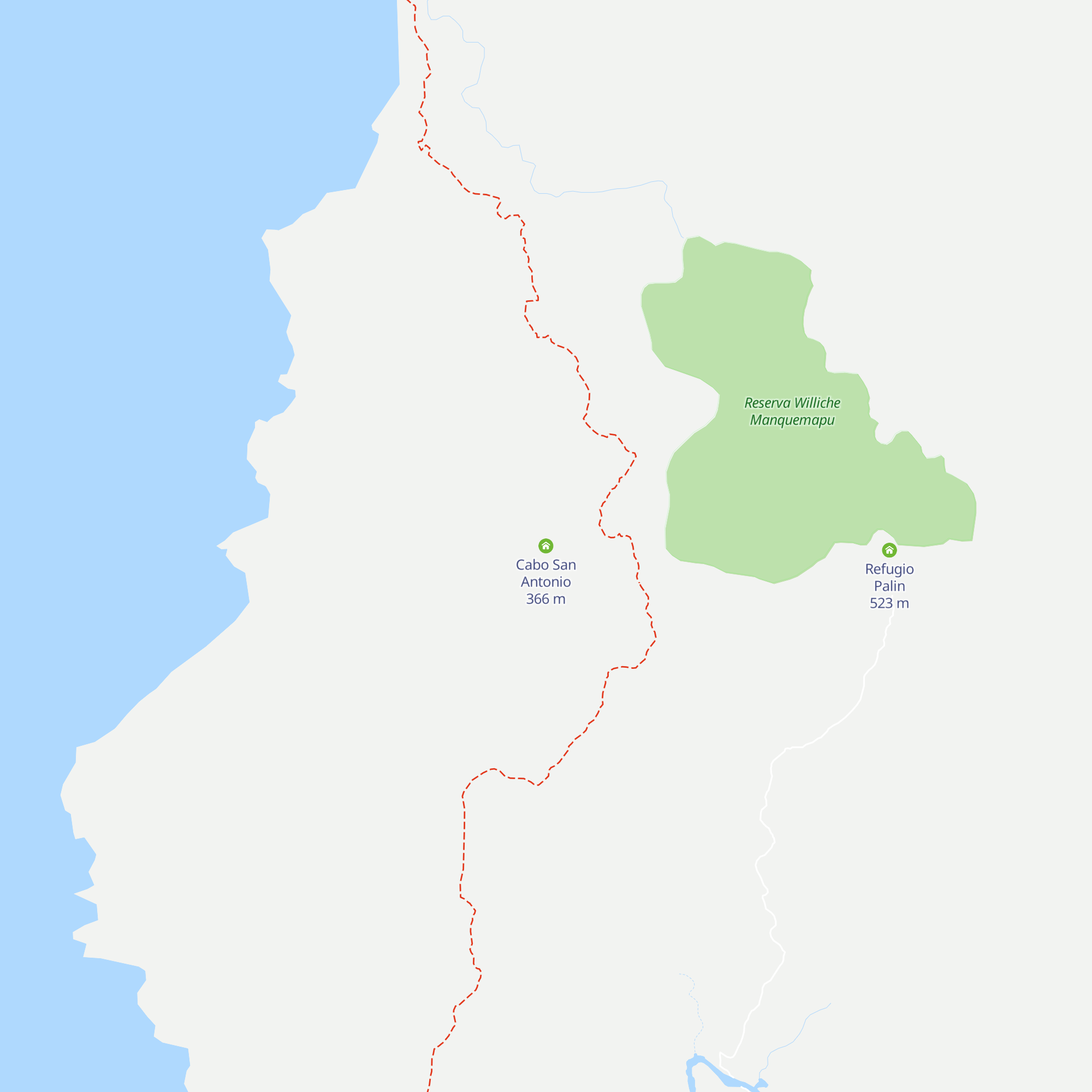 Cabo San Antonio map