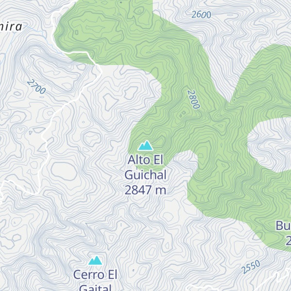 Map of Alto El Guichal