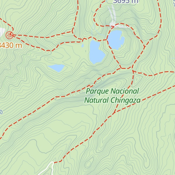 Map of Cuchillas de Siecha