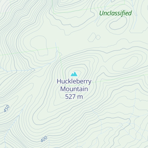 Map of Huckleberry Mountain