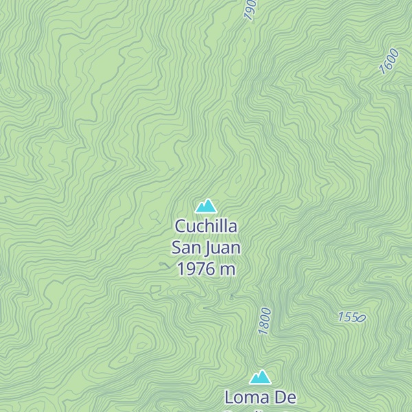 Map of Cuchilla San Juan