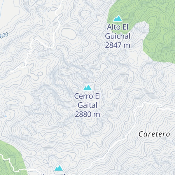 Map of Cerro El Gaital