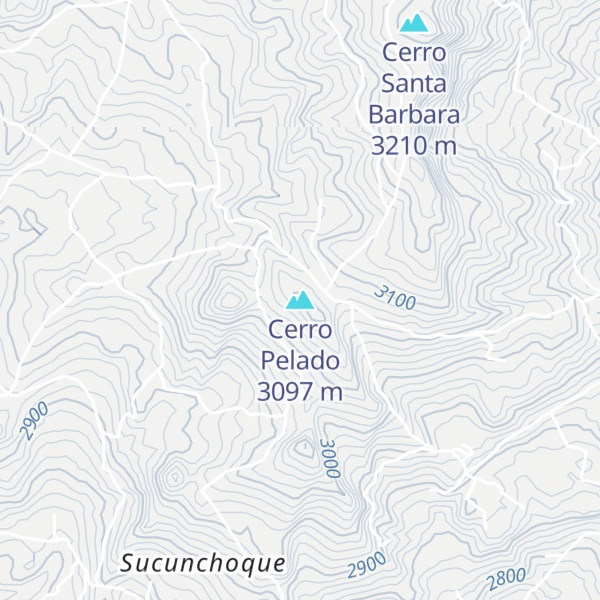 Map of Cerro Pelado