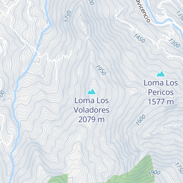 Map of Loma Los Voladores