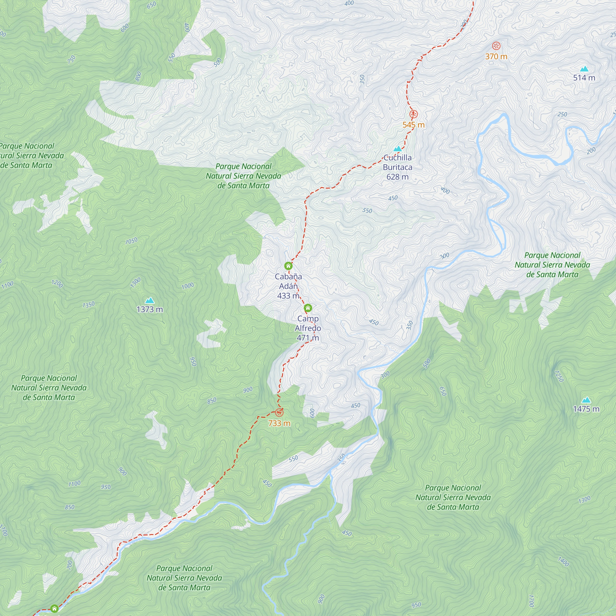 Camp Alfredo map