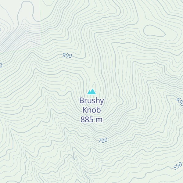 Map of Brushy Knob