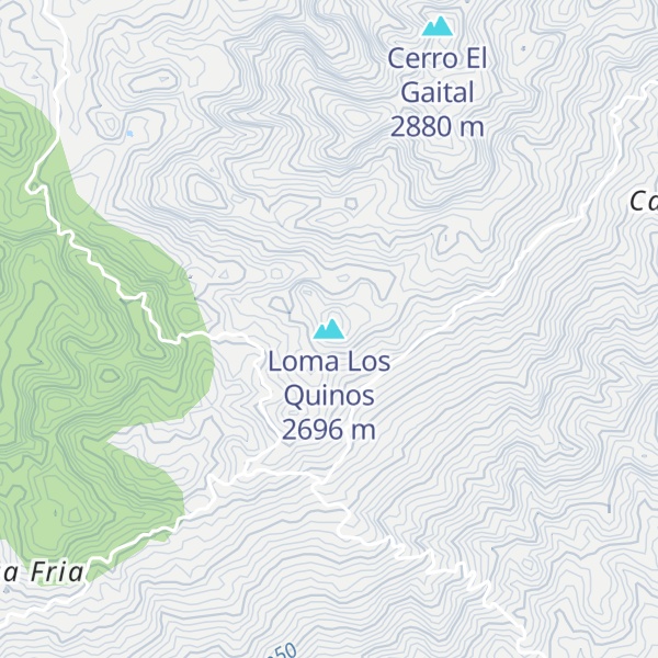 Map of Loma Los Quinos